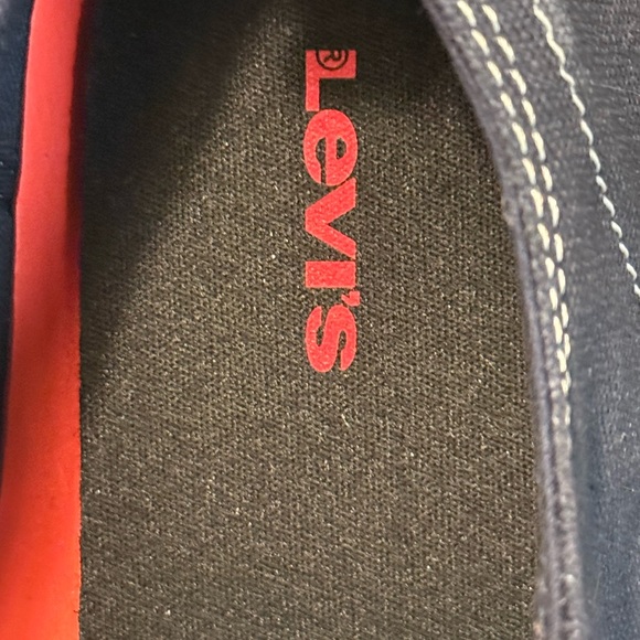 NWT LEVI’S Anikin Canvas Men's Navy Blue Sneakers Size 10 - Picture 9 of 10